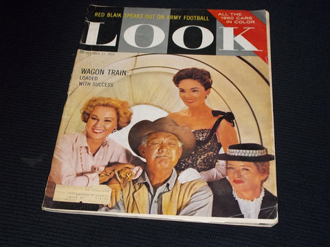 1959 OCTOBER 27 LOOK MAGAZINE - WAGON TRAIN FRONT COVER - E 20344