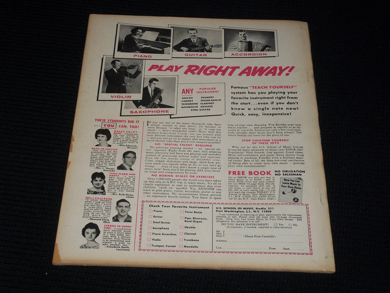 1966 FEBRUARY SCREEN STARS MAGAZINE - ANNETTE FUNICELLO FRONT COVER - E 3030