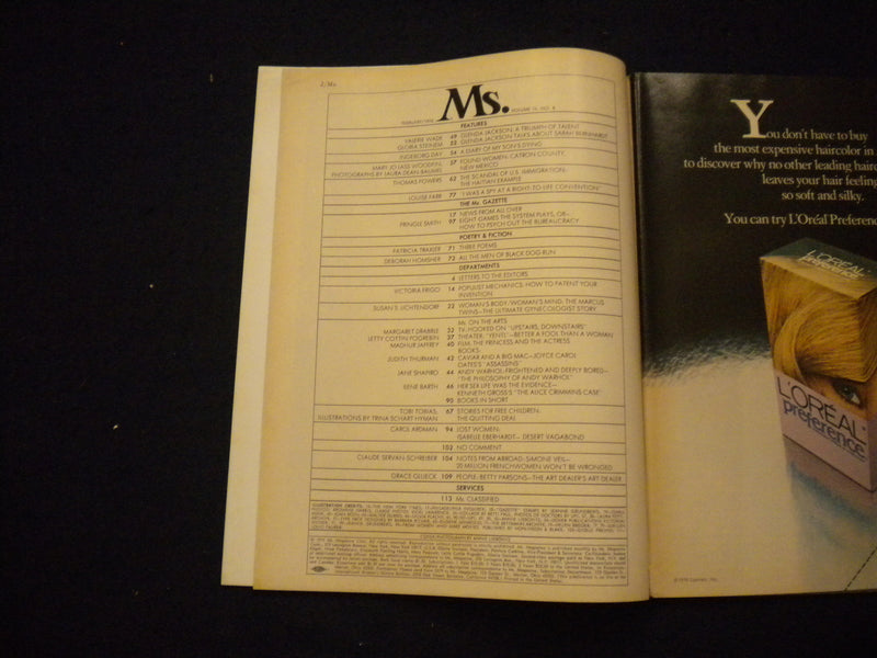 1976 FEBRUARY MS. MAGAZINE - A TRIUMPH OF TALEN GLENDA JACKSON - B 639O