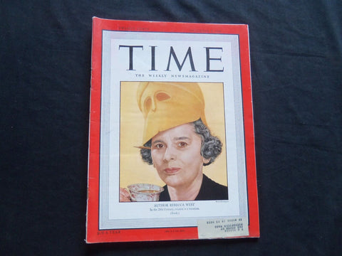 1947 DECEMBER 8 TIME MAGAZINE - AUTHOR REBECCA WEST - T 1100