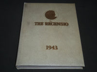 1943 THE RECENSIO MIAMI UNIVERSITY YEARBOOK - OXFORD OHIO - PHOTOS - YB 1069