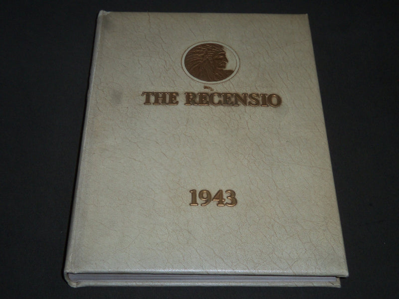 1943 THE RECENSIO MIAMI UNIVERSITY YEARBOOK - OXFORD OHIO - PHOTOS - YB 1069