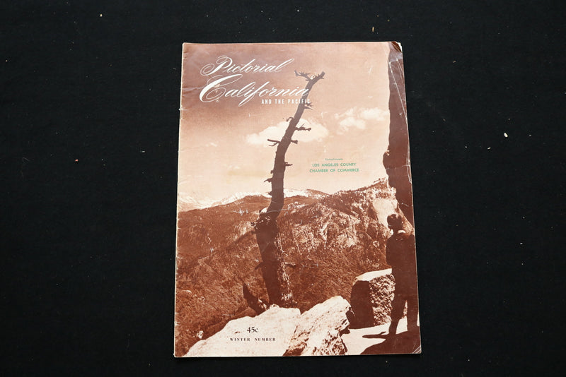 1958 WINTER PICTORIAL CALIFORNIA MAGAZINE - SNOW ON HIGH SIERRAS COVER - E 11065