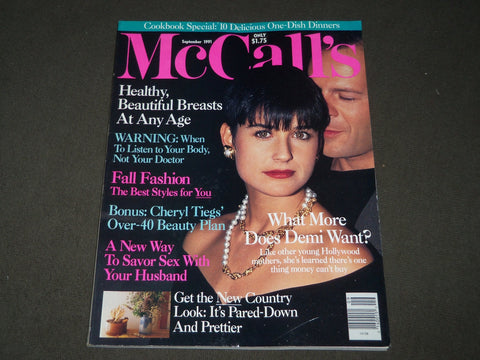 1991 SEPTEMBER MCCALL'S MAGAZINE - DEMI MOORE COVER - B 2976