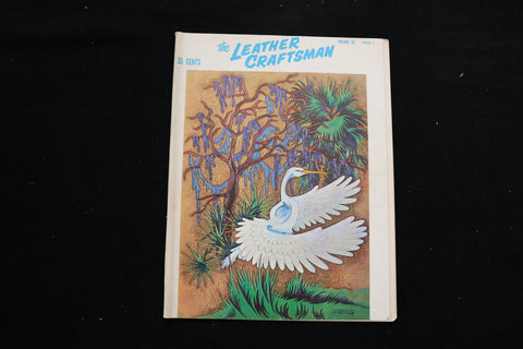 1959 MAY-JUNE THE LEATHER CRAFTSMAN MAGAZINE - FLORIDA EGRET COVER - SP 3745G