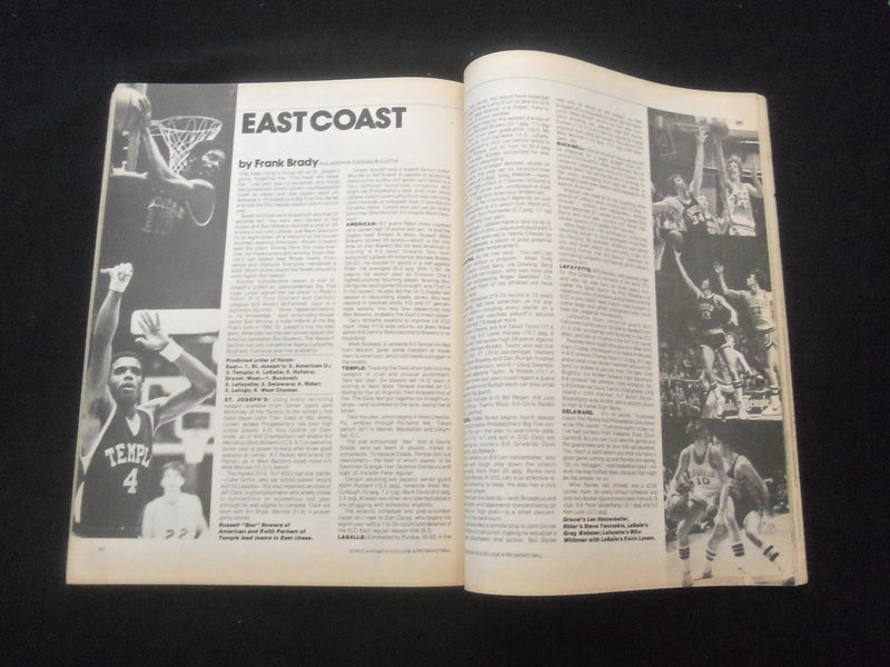 1980-81 STREET & SMITH'S COLLEGE, PRO, PREP BASKETBALL MAGAZINE - ST 457T