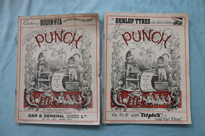 1941 PUNCH MAGAZINE - LOT OF 25 - O 3972