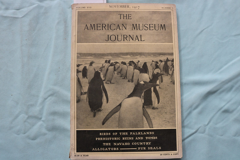 1917 NOVEMBER THE AMERICAN MUSEUM JOURNAL - PENGUINS - SOFTCOVER BOOK - K 3270