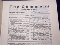 1904 THE COMMONS INDUSTRIAL JUSTICE MAGAZINE LOT OF 3 ISSUES - O 2836