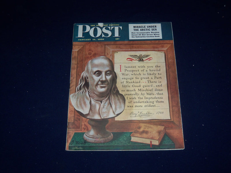 1950 JANUARY 14 THE SATURDAY EVENING POST MAGAZINE - ILLUSTRATED COVER - SP 5567
