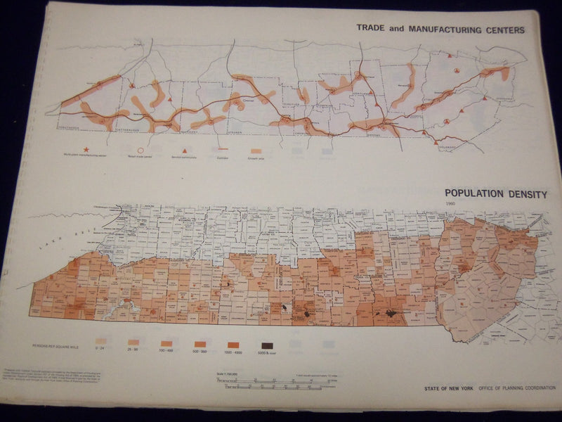 1969 APPALACHIAN REGION NEW YORK STATE ATLAS NATURAL CULTURAL RESOURCES - KD 528