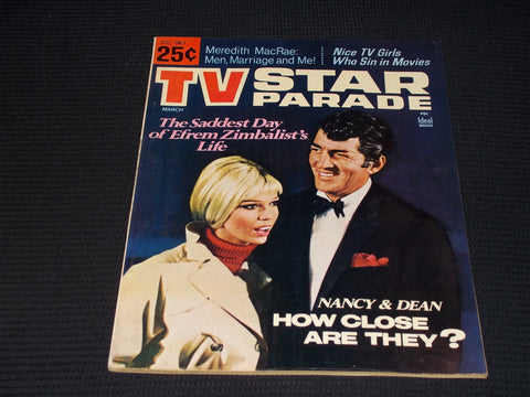 1968 MARCH TV STAR PARADE MAGAZINE - NANCY & DEAN FRONT COVER - E 14064