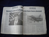 2001 SEPTEMBER 19 CHICAGO SUN-TIMES NEWSPAPER -BOEING CUTS 30,000 JOBS - NP 5947