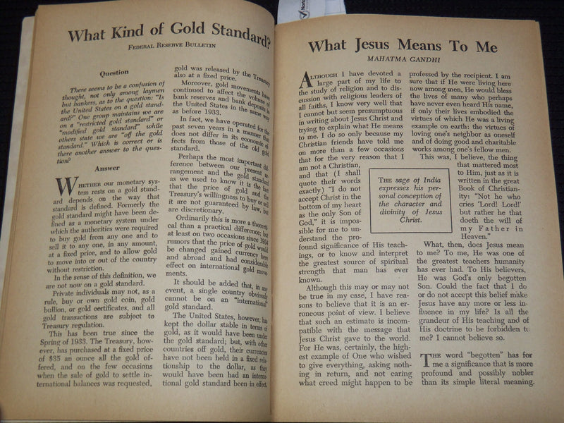 1941 JULY WORLD DIGEST MAGAZINE - MAHATMA GANDHI - ROOSEVELT - K 1077