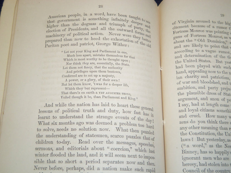 1861 BOWDOIN COLLEGE ALUMNI ASSOCIATION ADDRESS BY GEORGE L. PRENTISS - J 4413