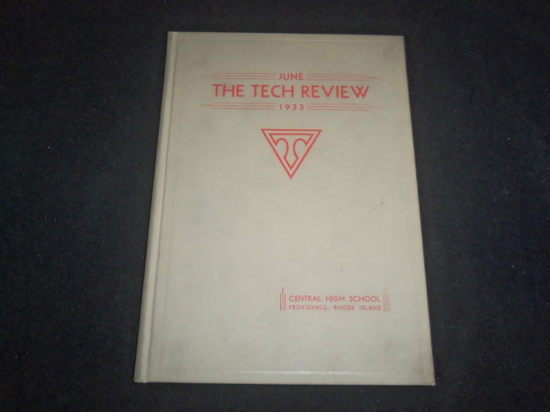 1933 THE TECH REVIEW CENTRAL HIGH SCHOOL YEARBOOK - PROVIDENCE, RI - YB 2545