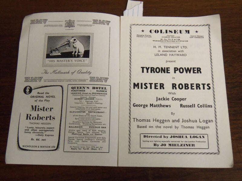 1950 MISTER ROBERTS TYRONE POWER PROGRAM - LONDON - K 1087
