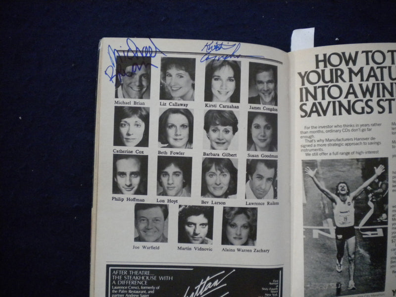 1984 BABY PLAYBILL - CATHERINE COX, MICHAEL BRIAN + 6 OTHER SIGNATURES - J 8318