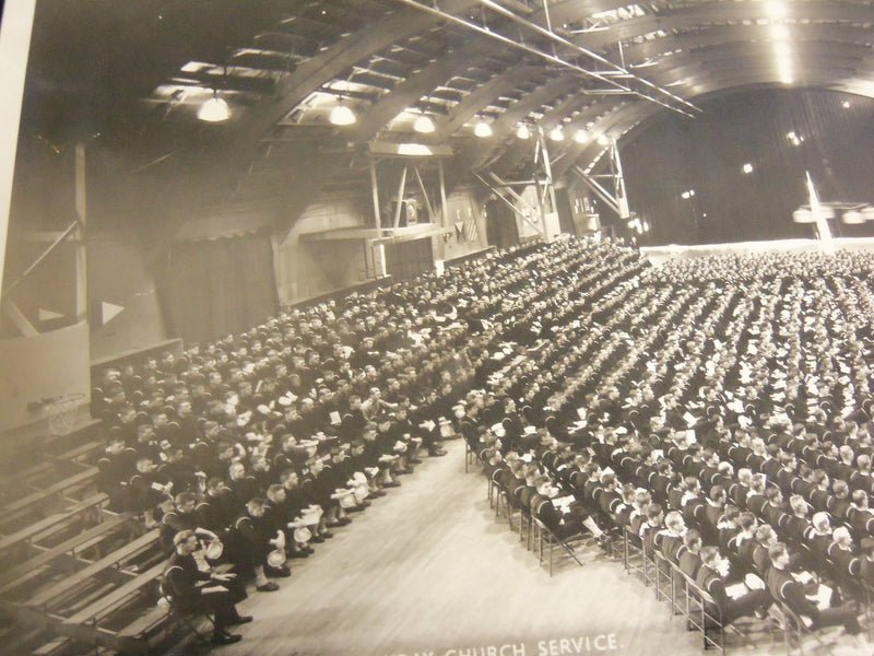 EASTER SUNDAY SERVICE WWII 12TH REGIMENT ILLUSTRATIONS PHOTO - J 6862