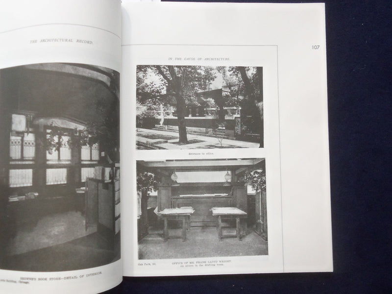1987 IN THE CAUSE OF ARCHITECTURE FRANK LLOYD WRIGHT BOOKS - LOT OF 4 - KD 8833
