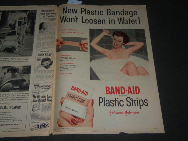 1952 SEPT 28 SUNDAY NEWS NEW YORK'S PICTURE NEWSPAPER - JANIS CARTER - J 2900