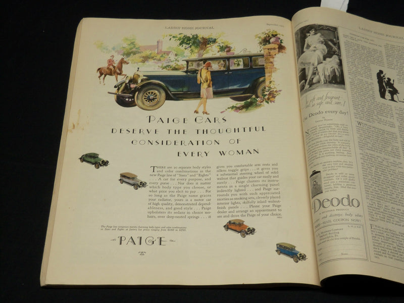 1927 SEPTEMBER LADIES HOME JOURNAL MAGAZINE - KEWPIEVILLE - NICE ADS - F 360