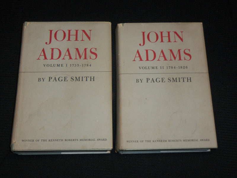 1962 JOHN ADAMS BY PAGE SMITH BOXED SET OF 2 - VOLUME 1 & 2 - KD 5402A