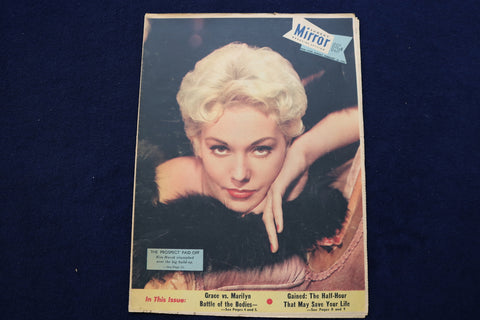 1956 FEBRUARY 26 NY MIRROR MAGAZINE - KIM NOVAK COVER - E 22584