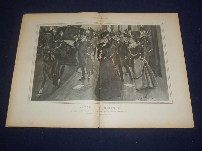 1899 JANUARY 7 COLLIER'S MAGAZINE-RETURN OF AMERICAN PEACE COMMISSIONERS-ST 6654