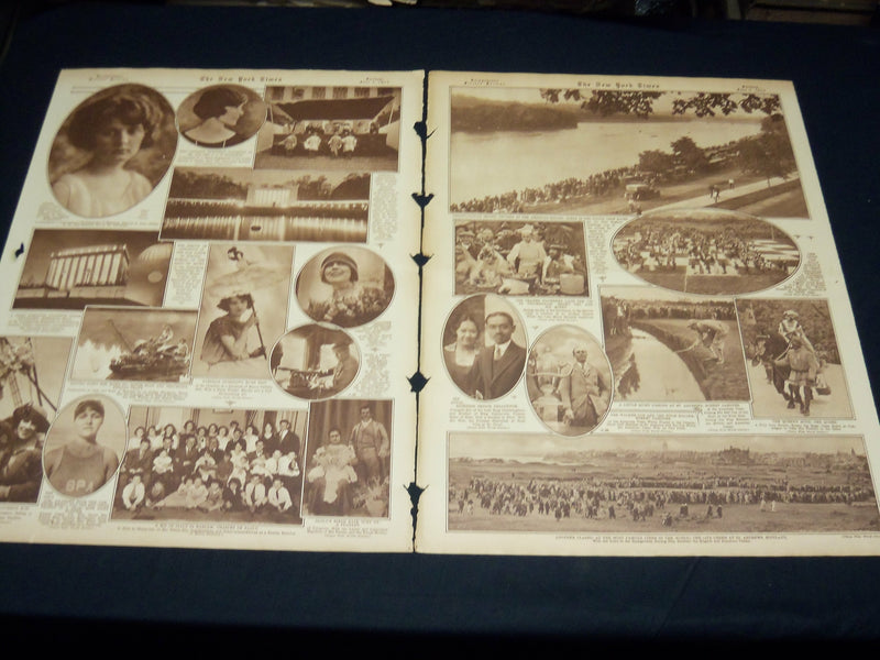 1923 JUNE 3 NEW YORK TIMES PICTURE SECTION NO. 5 & 6 - POPE PIUS XI - NT 8881
