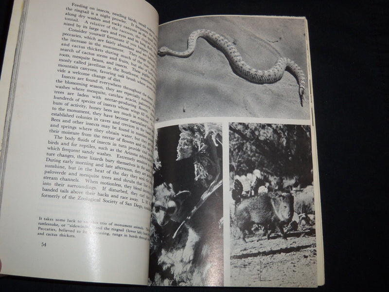 1964 ORGAN PIPE CACTUS NATIONAL MONUMENT BOOK - ARIZONA - J 8978