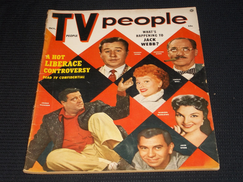 1955 OCTOBER TV PEOPLE MAGAZINE - JACKIE GLEASON GROUCHO MARX COVER - E 3898