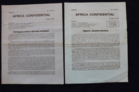 1974-1976 AFRICA CONFINDENTIAL NEWSLETTER PUBLICATION - LOT OF 12 - K 1543