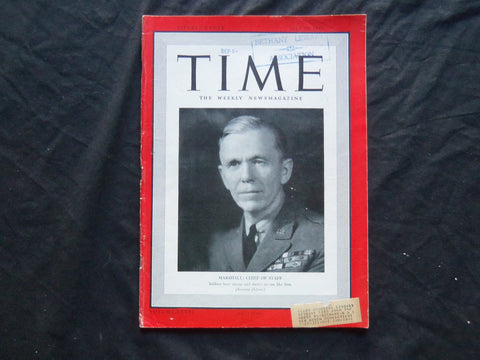 1940 JULY 29 TIME MAGAZINE - GENERAL GEORGE MARSHALL - T 723