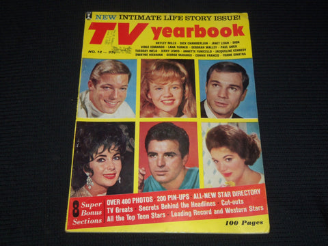 1962 NO. 12 TV YEARBOOK MAGAZINE - ELIZABETH TAYLOR COVER - E 16206