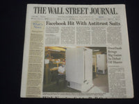 2020 DECEMBER 10 THE WALL STREET JOURNAL - FACEBOOK HIT WITH ANTITRUST SUITS