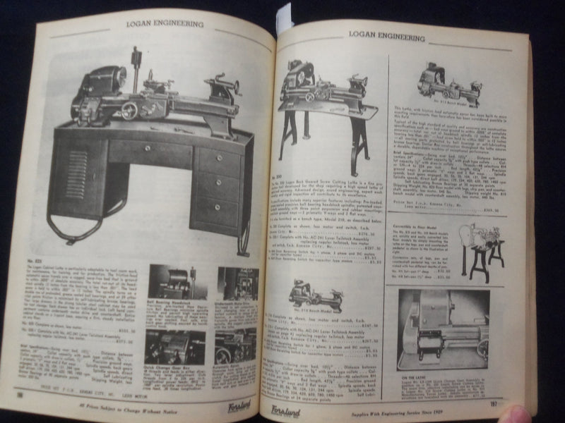 1952 FORSLUND PUMP AND MACHINERY CORPORATION CATALOG KANSAS CITY, MO - R 97P