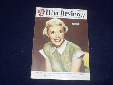 1954 MARCH FILM REVIEW MAGAZINE - DORIS DAY - GORDON MACRAE - J 9676
