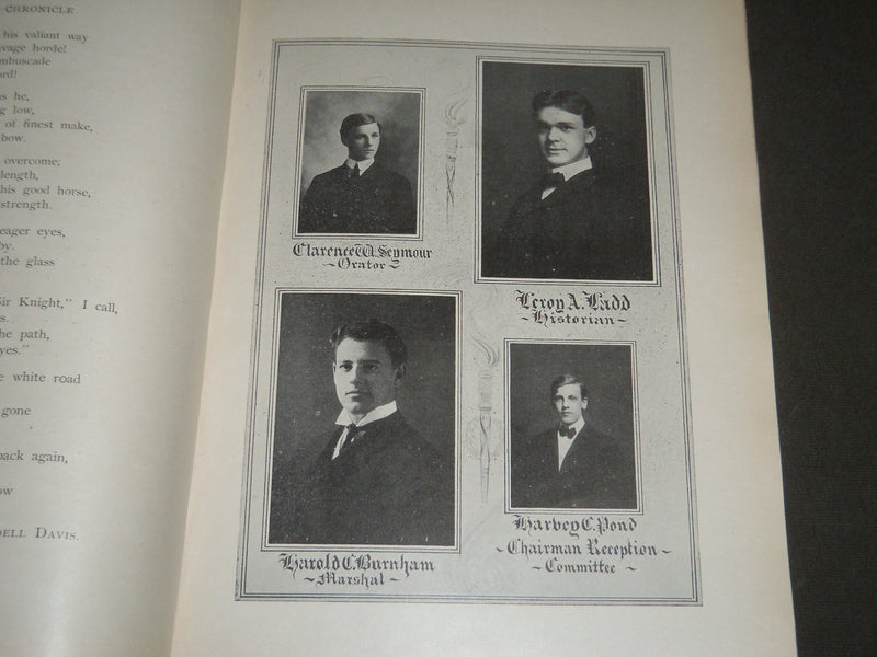 1903 CHRONICLE CLASS-BOOK - HARTFORD HIGH SCHOOL CONNECTITCUT - J 2488