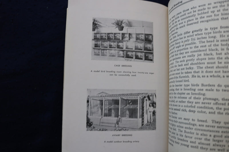1941 CANARIES THEIR CARE AND BREEDING SOFTCOVER BOOK - K 980