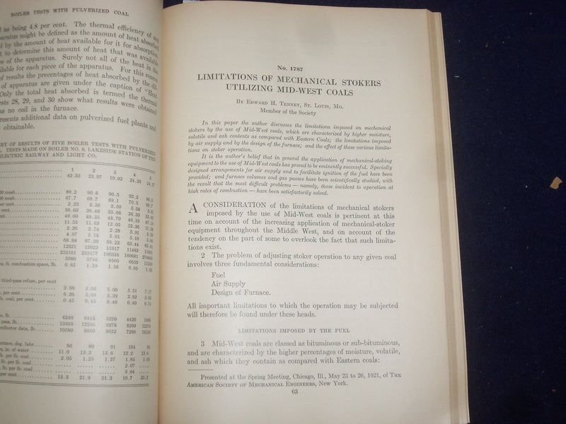 1921-22 TRANSACTIONS OF AMERICAN SOCIETY OF ENGINEERS SOFTCOVER -2 VOLS- KD 9110