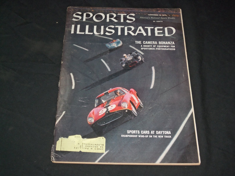 1959 NOVEMBER 16 SPORTS ILLUSTRATED MAGAZINE - SPORTS CARS AT DAYTONA - SP 8947