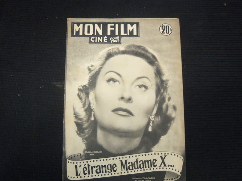 1951 NOVEMBER 7 MON FILM FRENCH MAGAZINE - MICHELE MORGAN COVER - E 26110