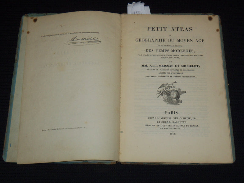 1842 PETIT ATLAS DE GEOGRAPHIE DU MOYEN AGE FRENCH ATLAS - GREAT MAPS - KD 7973