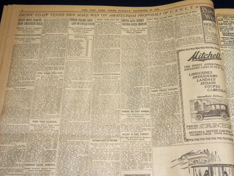 1916 DECEMBER 19 NEW YORK TIMES - ARCHBOLD MILLIONS ALL GO TO FAMILY - NT 8652