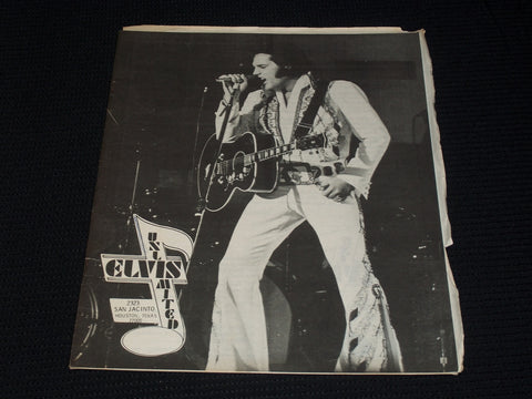 1970'S ELVIS UNLIMITED MAGAZINE - HOUSTON TEXAS FRONT COVER - E 3867