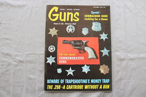 1966 OCTOBER GUNS MAGAZINE - SUBMACHINE GUNS LOOKING FOR A HOME COVER - ST 6505X