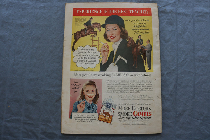 1947 OCTOBER OUTDOOR LIFE MAGAZINE - DOG IN THE WEEDS COVER - SP 6182Q