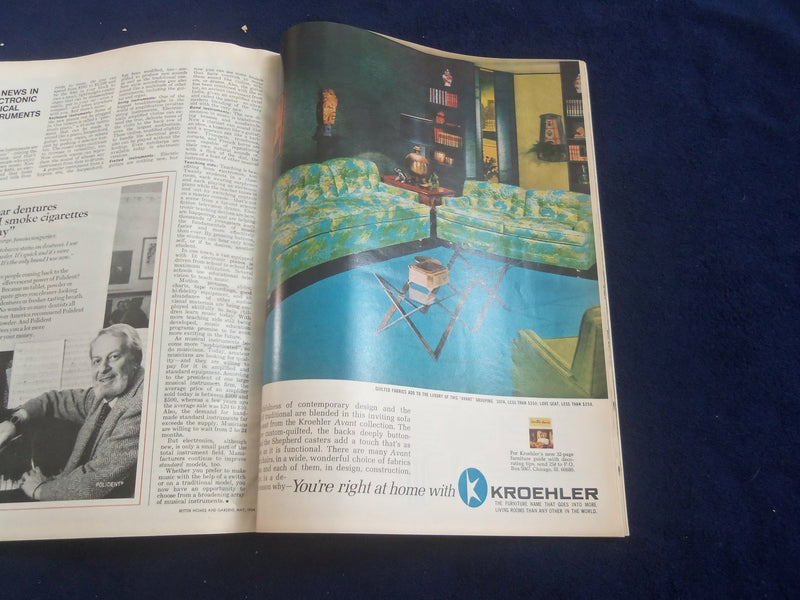 1968 MAY BETTER HOMES AND GARDENS MAGAZINE - NICE COVER, PHOTOS & ADS - ST 4628Q