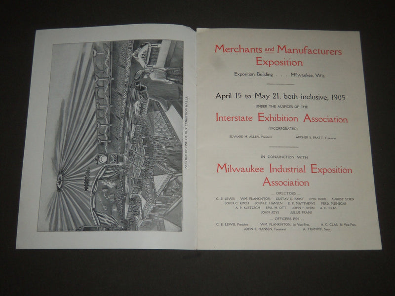 1905 MERCHANTS AND MANUFACTURERS EXPOSITION PROGRAM & ENVELOPE - J 2375